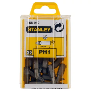 BIT HEGY 1/4 PH1   25MM 25DB   STANLEY 1-68-942