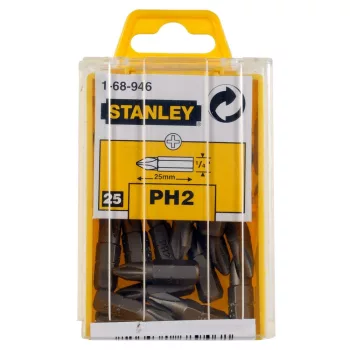 BIT HEGY 1/4 PH2   25MM 25DB.  STANLEY 1-68-946