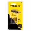 IMBUSZKULCS KÉSZLET 8 RÉSZES 1/16-1/4" STANLEY 0-69-252