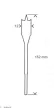FAFÚRÓ HOMLOKMARÓS 12x152 MM BIT BEFOGÁS BOSCH 2608595484