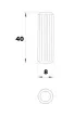 FATIPLI  8*40 MM   KÖLDÖKCSAP 500DB/CSOM 