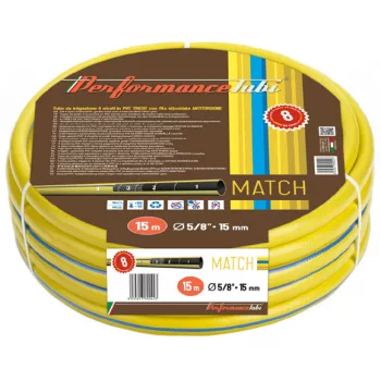   LOCSOLÓTÖMLŐ 25M 1/2" CSAV.MENTES SÁRGA MATCH 220033