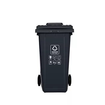 SZEMETES KUKA MŰANYAG FEKETE 240 L