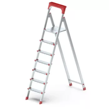 HÁZTARTÁSI LÉTRA 4+1 LÉPCSŐS ALU.ÖTVÖZET CASALINE