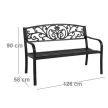 KERTI PAD FEKETE /BLOOMING/ T:250KG 16KG 128*58*90CM