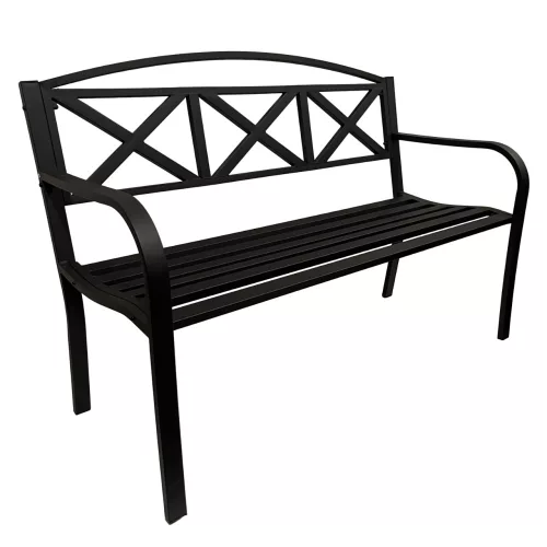 KERTI PAD FEKETE  /HAMPTON/ T:250KG 15KG 128*58*90CM
