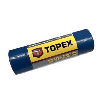 SZEMETESZSÁK 240 L ERŐS 45 MIKRON 10DB/CSOMAG KÉK TOPEX