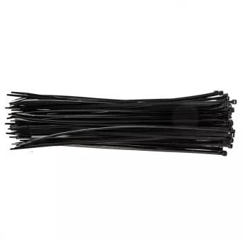 KÁBELKÖTEGELŐ 4,8x370 MM FEKETE 75DB/CSOMAG TOPEX