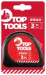 MÉRŐSZALAG   3M/12,5MM   PIROS TOP TOOLS