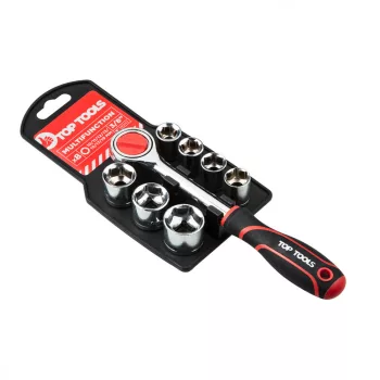 DUGÓKULCS KÉSZLET  8R. 10-19MM 3/8"    TOP TOOLS