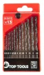 FÉM CSIGAFÚRÓ KÉSZLET   13R.  1,5-6,5MM  TOP TOOLS