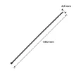 KÁBELKÖTEGELŐ EXTREME 4,8x450 MM FEKETE 50DB/CSOMAG UV-ÁLLÓ NEO TOOLS