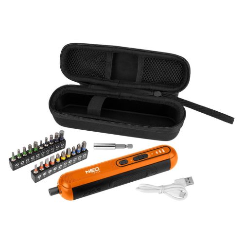 AKKUS CSAVARHÚZÓ KLT.4V LI-ION USB-C TÖL NEO TOOLS +20BIT