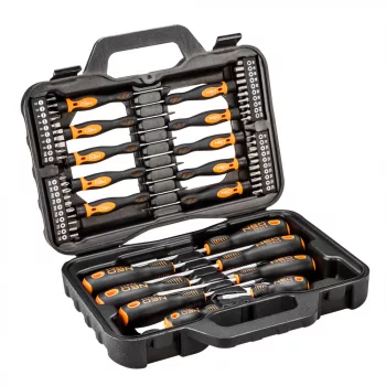   CSAVARHÚZÓ KÉSZLET 58 RÉSZES 18 DB CSAVARHÚZÓ 40 DB BIT NEO TOOLS
