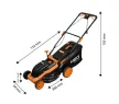 FŰNYÍRÓGÉP 1600W 380MM 45L. NEO