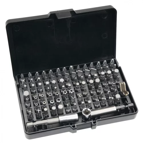 BIT KÉSZLET 99 RÉSZES BEHAJTÓ SZÁRRAL 2DB NEO TOOLS