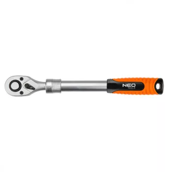   RACSNIS HAJTÓKAR 1/4" 150-200 MM ÁLLÍTHATÓ TELESZKÓPOS 72 FOG NEO TOOLS