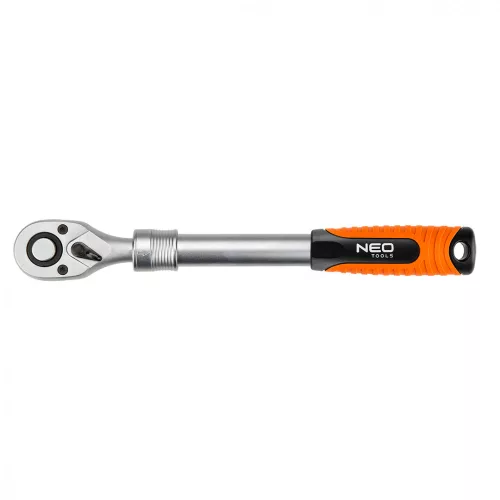 RACSNIS HAJTÓKAR 1/4" 150-200 MM ÁLLÍTHATÓ TELESZKÓPOS 72 FOG NEO TOOLS