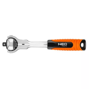   RACSNIS HAJTÓKAR 3/8" 200 MM FORGÓFEJES 360° 72 FOG NEO TOOLS