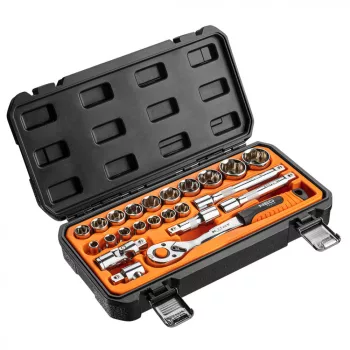 DUGÓKULCS KÉSZLET 23 RÉSZES 1/2" 8-32 MM NEO TOOLS