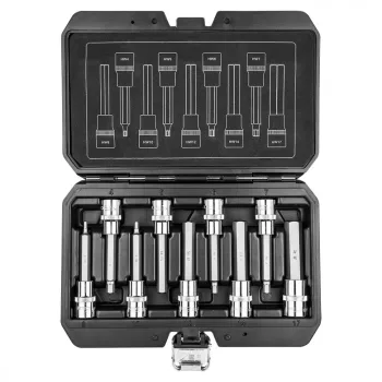   DUGÓKULCS KÉSZLET 9 RÉSZES IMBUSZ 1/2" 4-17 MM 100 MM NEO TOOLS