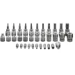 DUGÓKULCS KÉSZLET 34 RÉSZES TORX 3/8" E4-E20 T10-T60 NEO TOOLS