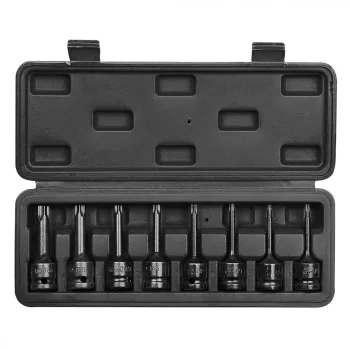  DUGÓKULCS KÉSZLET 8 RÉSZES TORX 1/2" GÉPI T25-T60 NEO TOOLS