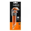 IMBUSZKULCS KLT.   7R.  1,5-6MM  NARANCS NEO TOOLS
