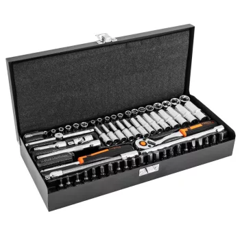 DUGÓKULCS KÉSZLET 63 RÉSZES 1/4" 4-14 MM NEO TOOLS