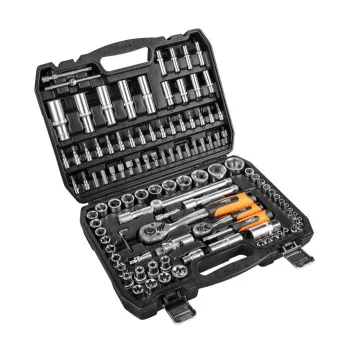   DUGÓKULCS KÉSZLET 108 RÉSZES 1/2" 1/4" SZATÉN NEO TOOLS