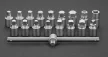 OLAJLEERESZTŐ DUGÓKULCS KÉSZLET 18 RÉSZES 3/8" NEO TOOLS