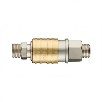   PNEUMATIKUS GYORSCSATLAKOZÓ MENETES 1/4" KÜLSŐ MENETES KOMPLETT NEO TOOLS