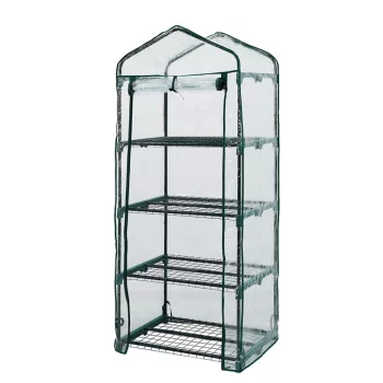 NÖVÉNYHÁZ 69*49*160CM PVC FÓLIA-FÉM SZER NEO