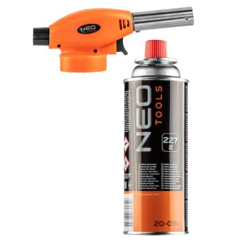 GÁZFORRASZTÓ KLT. FEJ+ELDOBHATÓ PAL.227G NEO TOOLS