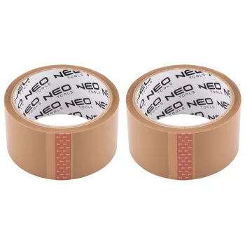 RAGASZTÓSZALAG CSOMAGOLÓ 48MM*40M BARNA NEO TOOLS 1+1