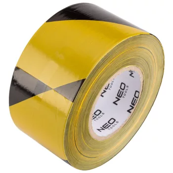 FIGYELMEZTETŐ SZAL.SÁRGA-FEKETE 75MM*500 NEO TOOLS