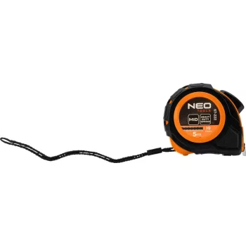 MÉRŐSZALAG 5M/19MM ACÉL AUTOSTOP+RÖGZÍTŐ NEO TOOLS