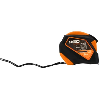 MÉRŐSZALAG 5M/19MM ACÉL MÁGN.AUTOS.+RÖGZ NEO TOOLS