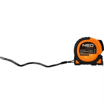  MÉRŐSZALAG 3M/16MM ERŐS.MÁGN.AUTOS.+RÖGZ NEO TOOLS FEKETE