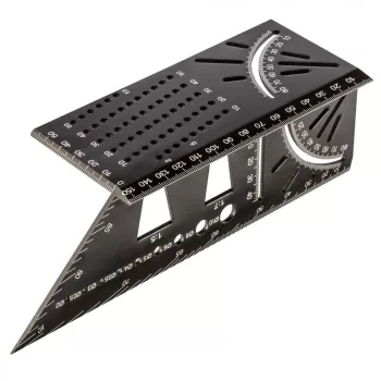   DERÉKSZÖG VONALZÓ SZÖGMÉRŐ 3D JELÖLŐ SABLON ALU NEO TOOLS