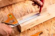 SZÖGMÉRŐ 600 MM DERÉKSZÖG ÉS VONALZÓ 1 FEJ PROFI NEO TOOLS