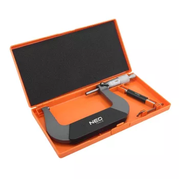   MIKROMÉTER 75-100 MM ±0,01 MM ACÉL MŰANYAG TOKBAN NEO TOOLS