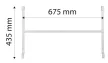 FŰTŐPANELHEZ MENNYEZETI TARTÓKONZOL 90-104, 90-107 NEO TOOLS