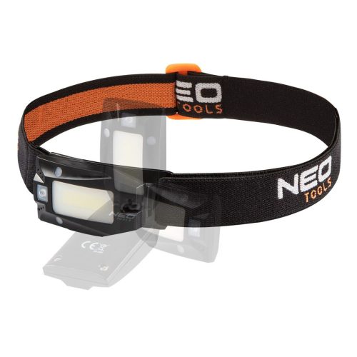 FEJLÁMPA TÖLTHETŐ USB 180 LUMEN COB LED NEO TOOLS