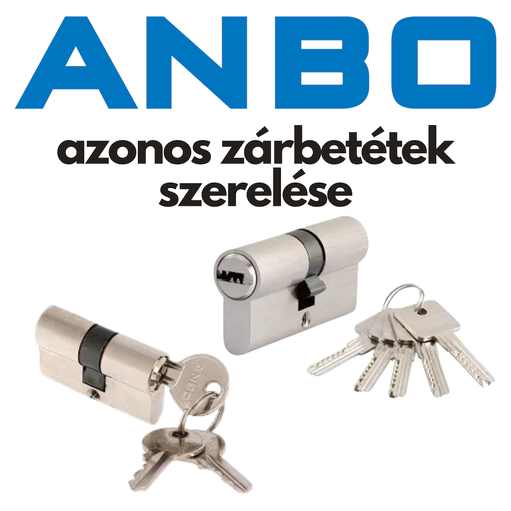 Azonos ANBO zárbetét szerelési útmutató